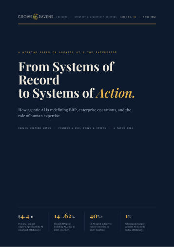Crows & Ravens Insights: From Systems of Record to Systems of Action