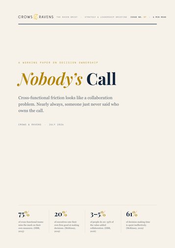 Crows & Ravens Insights: Nobody's Call